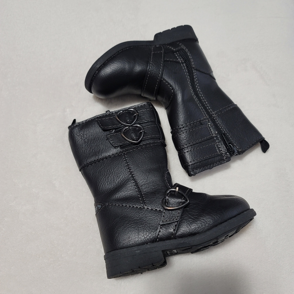 Black Carter Toddler Boots Size 5